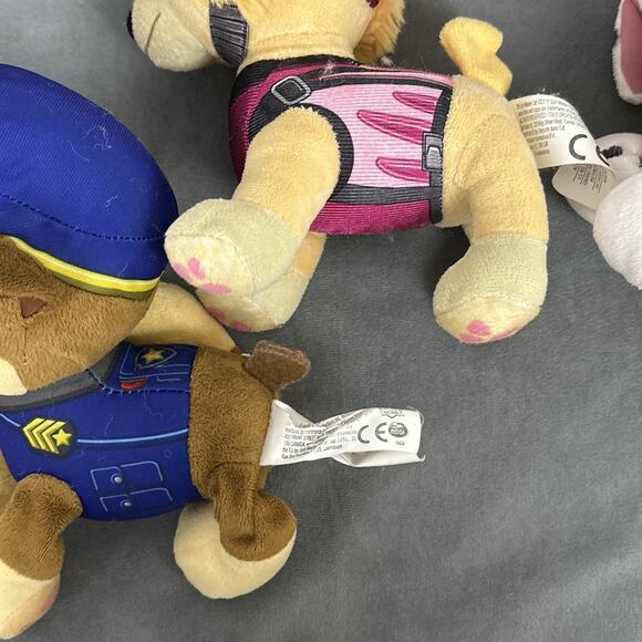 Spin Master Paw Patrol Plush Lot Rubble Chase Skye Marshal 2013+ Floppy Leg - Picture 6 of 8